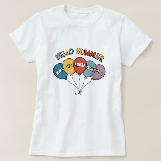 Mooie zomer t-shirt (Design voorkant)