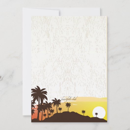 Mooie zomer uitnodiging (Achterkant)