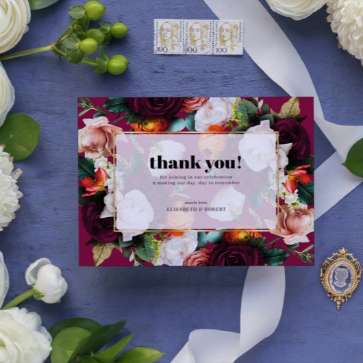 Mooie zomerbloemen dank u kaart