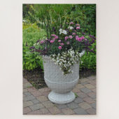 Mooie zomerbloemplanter legpuzzel (Verticaal)