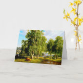 Mooie zomerdag blanco briefkaart (Gele Bloem)