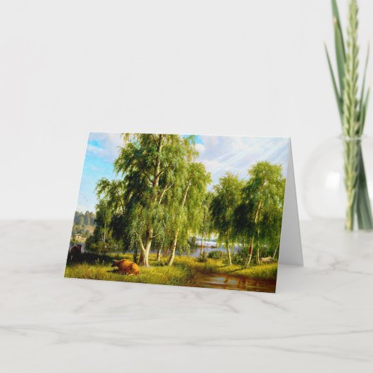 Mooie zomerdag blanco briefkaart (Voorkant)