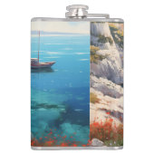 Mooie zomerdag heupfles (Achterkant)