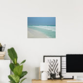 Mooie zomerdag op het strand poster (Thuiskantoor)