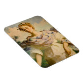 Mooie zomergodin van Frank W Benson Magneet (Rechterzijde)