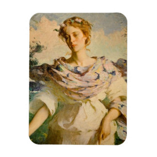Mooie zomergodin van Frank W Benson Magneet