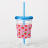 Mooie zomerse bessen acryl drinkbeker (Voorkant)