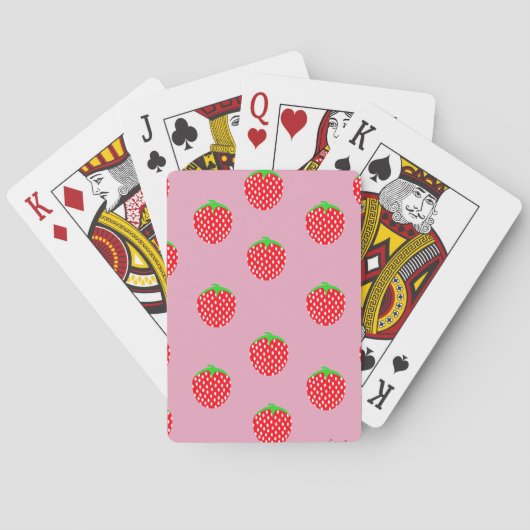 Mooie zomerse bessen pokerkaarten (Achterkant)