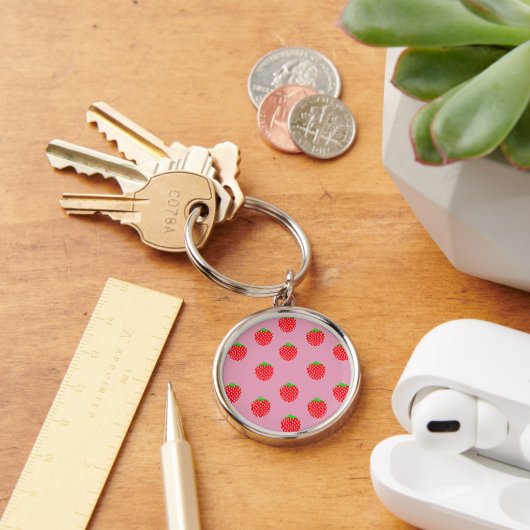 Mooie zomerse bessen sleutelhanger (Bureau)