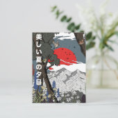 Mooie zomerse landschap briefkaart (Staand voorkant)
