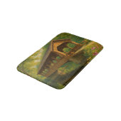 Mooie zomerse overdekte brug kunst badmat (Gekanteld)