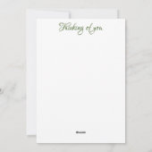 Mooie zomertuinscène in de waterverf. feestdagenkaart (Achterkant)