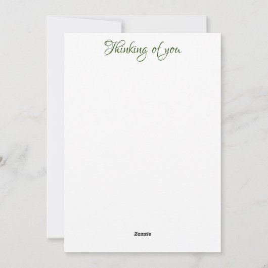 Mooie zomertuinscène in de waterverf. feestdagenkaart (Achterkant)