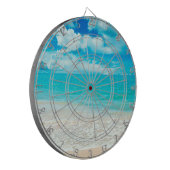 Mooie zomervakantie dartbord (Voorkant Links)