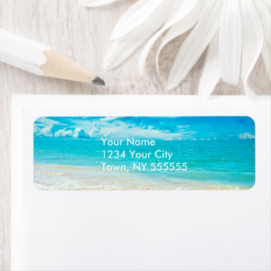 Mooie zomervakantie etiket (Insitu)