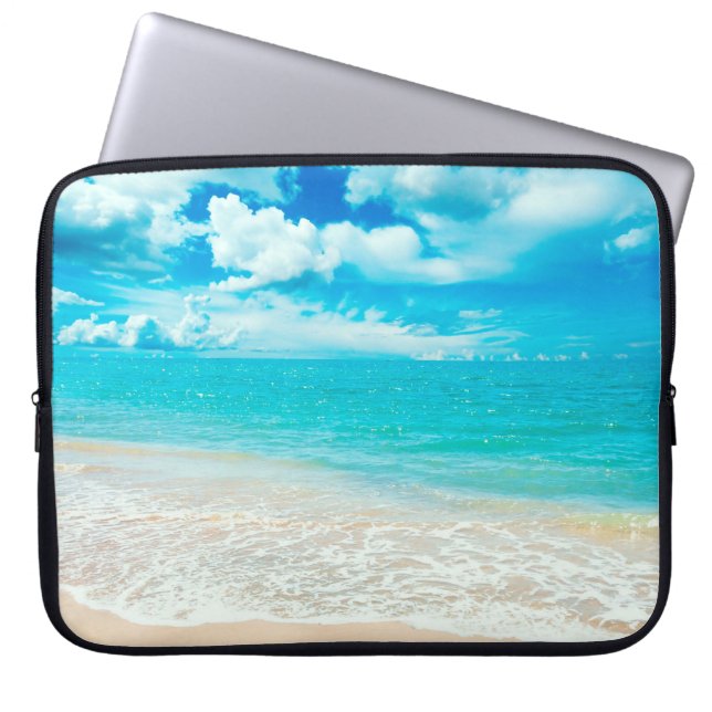 Mooie zomervakantie laptop sleeve (Voorkant)