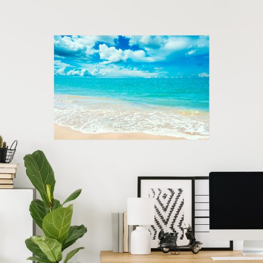 Mooie zomervakantie poster (Thuiskantoor)