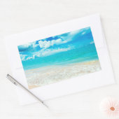 Mooie zomervakantie rechthoekige sticker (Envelop)