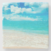 Mooie zomervakantie stenen onderzetter (Voorkant)