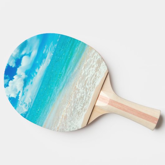 Mooie zomervakantie tafeltennisbatje (Zijkant)