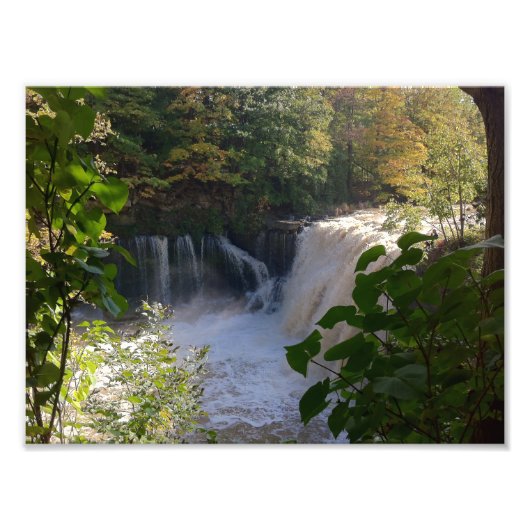 Mooie zomerwaterval foto afdruk (Voorkant)