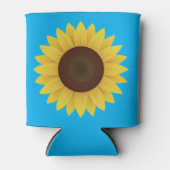 Mooie zomerzonnebloem blikjeskoeler (Voorkant)