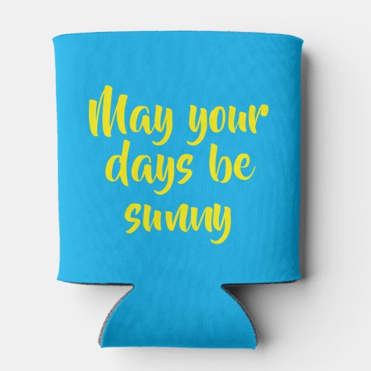 Mooie zomerzonnebloem blikjeskoeler (Achterkant)