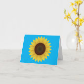 Mooie zomerzonnebloem kaart (Gele Bloem)