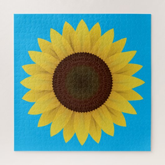 Mooie zomerzonnebloem legpuzzel (Verticaal)