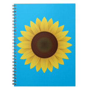 Mooie zomerzonnebloem notitieboek