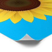 Mooie zomerzonnebloem Poster (Hoek)