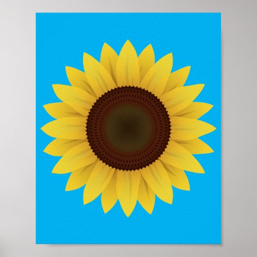 Mooie zomerzonnebloem Poster (Voorkant)