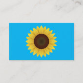 Mooie zomerzonnebloem visitekaartje (Voorkant)