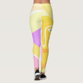 Mooie zon abstracte schilderkunst leggings (Achterkant)