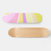 Mooie zon abstracte schilderkunst persoonlijk skateboard (Horizontaal)