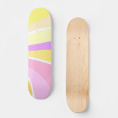 Mooie zon abstracte schilderkunst persoonlijk skateboard (Voorkant)
