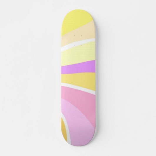 Mooie zon abstracte schilderkunst persoonlijk skateboard (Voorkant)