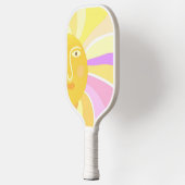 Mooie zon abstracte schilderkunst pickleball paddle (Links)