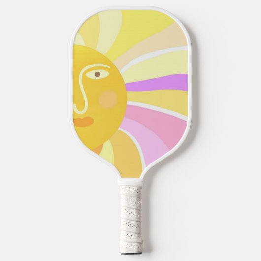 Mooie zon abstracte schilderkunst pickleball paddle (Voorkant)