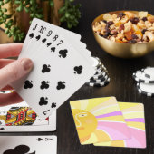 Mooie zon abstracte schilderkunst pokerkaarten (Insitu)
