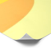 Mooie zon abstracte schilderkunst poster (Hoek)
