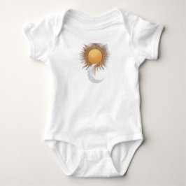 Mooie zon- en maanjes baby romper