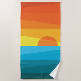 Mooie zonnebank en Zee Golfhanddoek Strandlaken