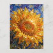 Mooie Zonnebloem Briefkaart (Voorkant)