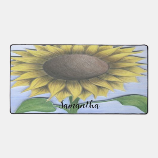 Mooie zonnebloem bureaumat (Voorkant)