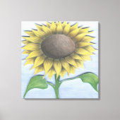 Mooie zonnebloem canvas afdruk (Voorkant)