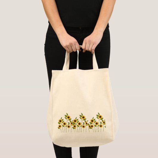 Mooie zonnebloem-Canvas tas (Voorkant (product))