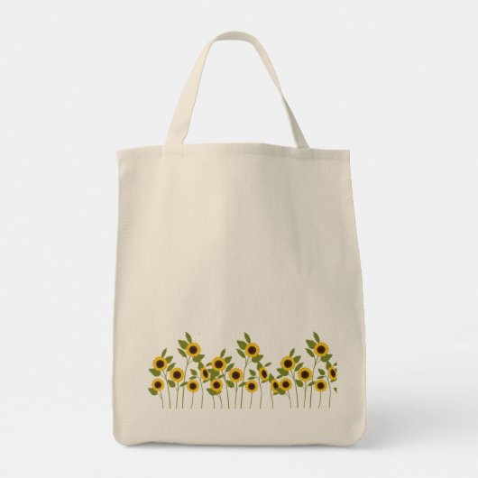 Mooie zonnebloem-Canvas tas (Achterkant)