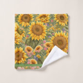 Mooie zonnebloem Collectie Bad Handdoek (Wasdoekje)