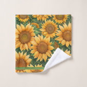 Mooie zonnebloem Collectie Bad Handdoek (Wasdoekje)